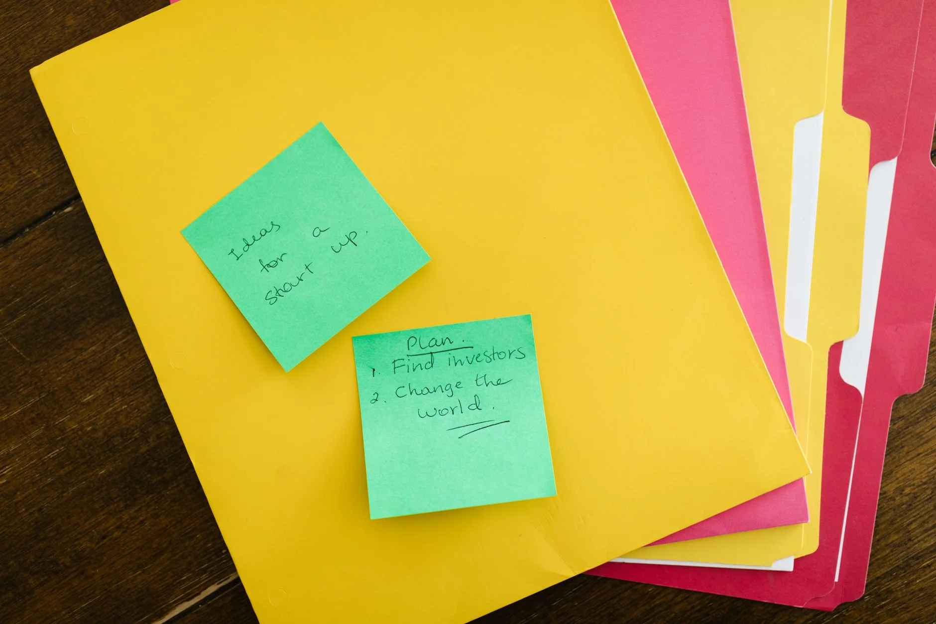 Two Pocket Folders with Prongs