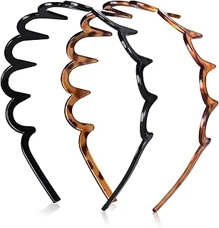 2 Pack Zig Zag Headbands for...